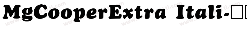 MgCooperExtra Itali字体转换